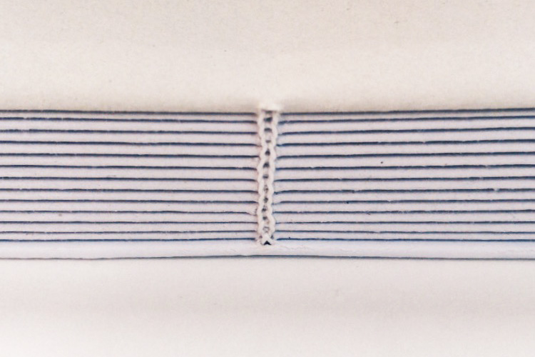 close up coptic binding