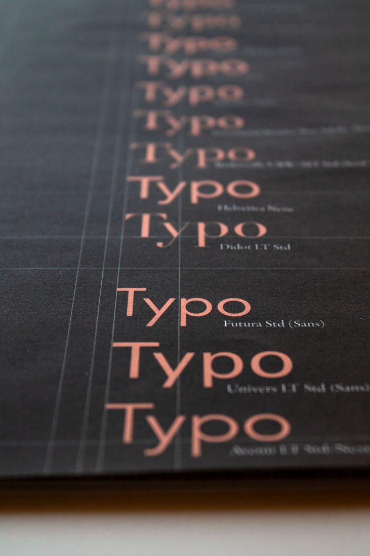 close up typography page out of the resilience broshure